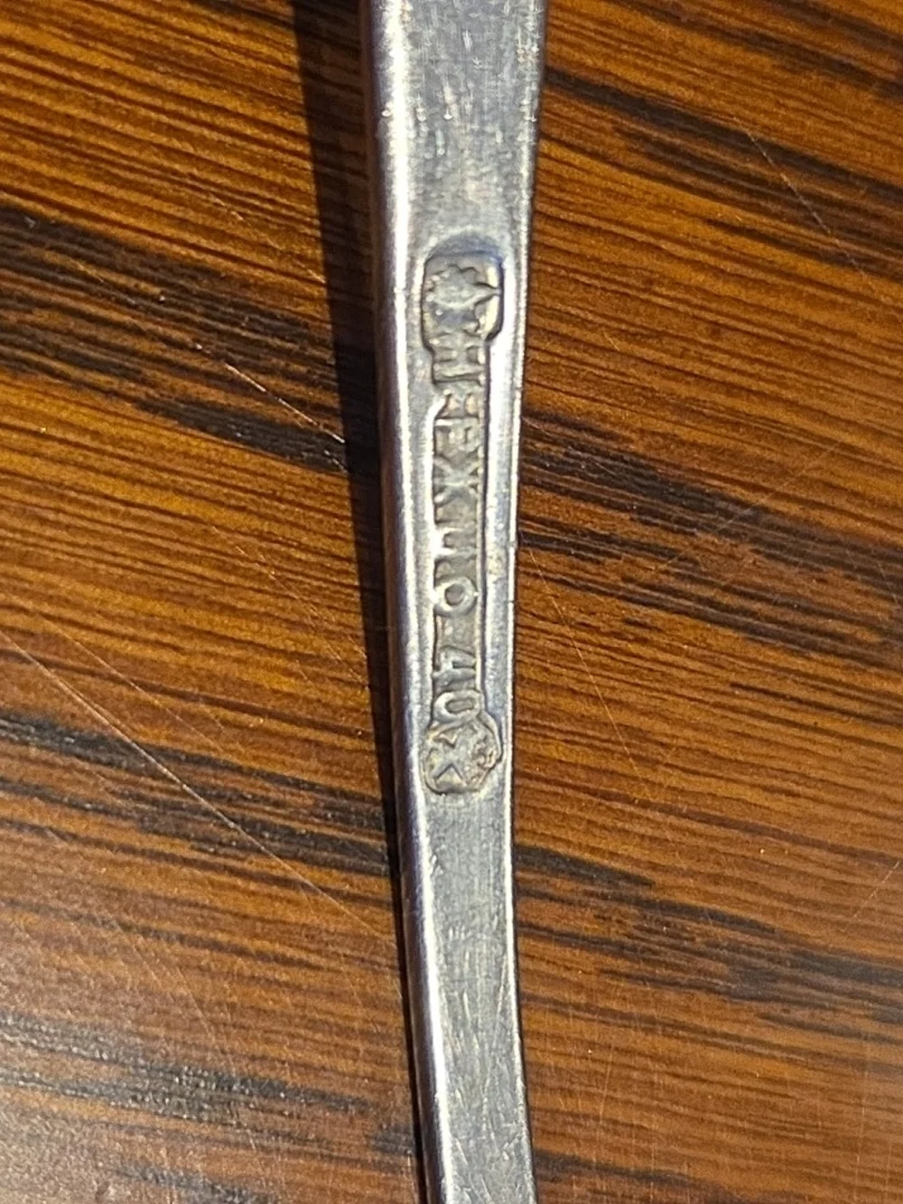 Vtg Stainless Steel НЕРЖ Teaspoons 3 USSR Era Flatware Scallop Patterned Rare